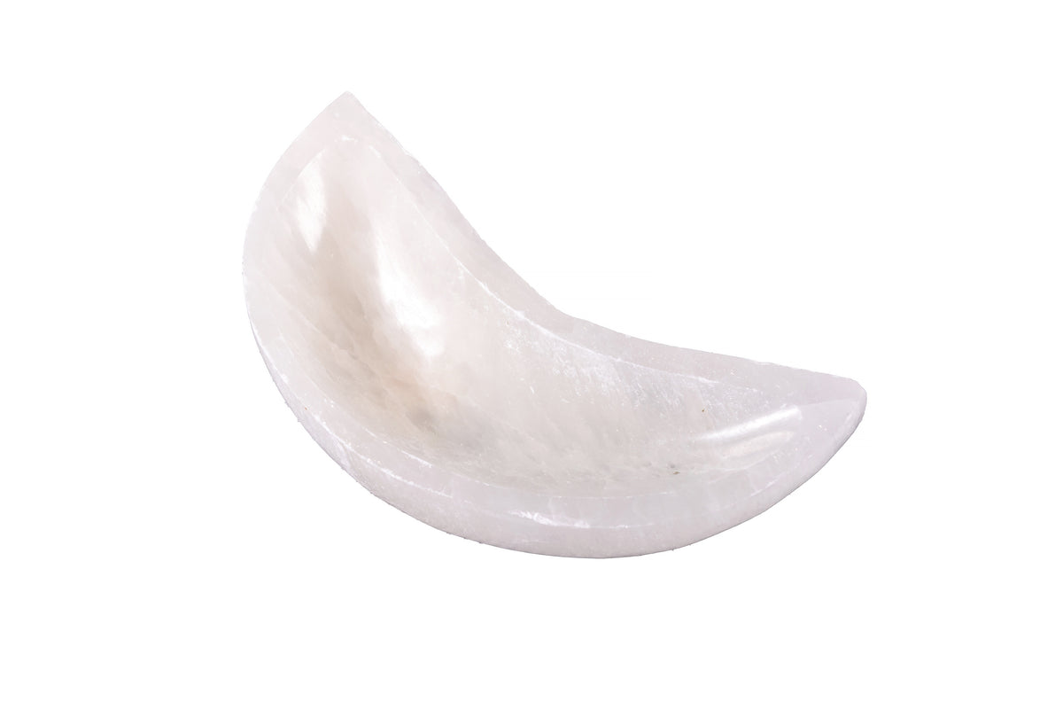 Selenite Moon Bowl