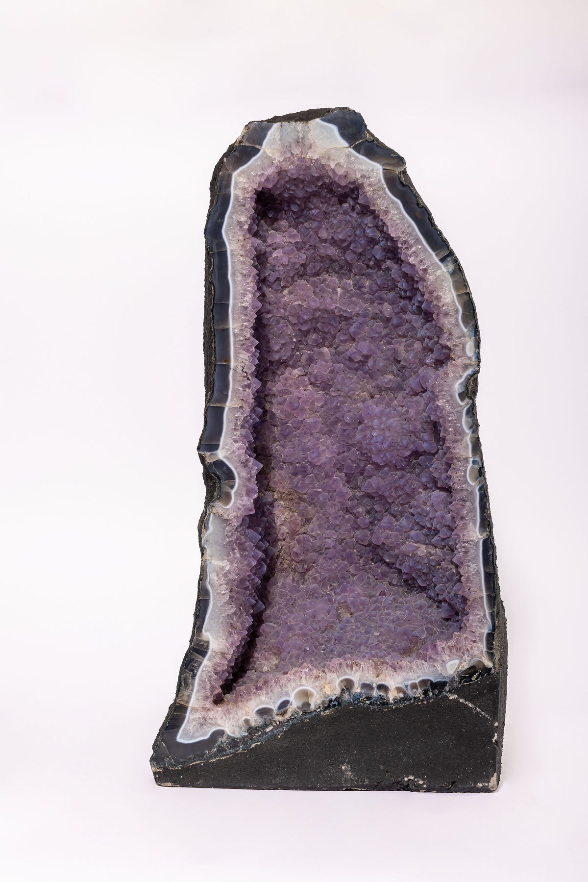 Amethyst Geode with Calcite