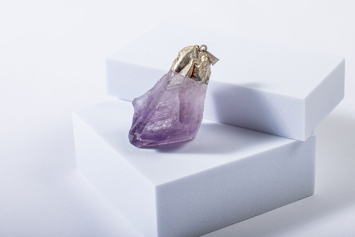 Big Amethyst Raw Pendant