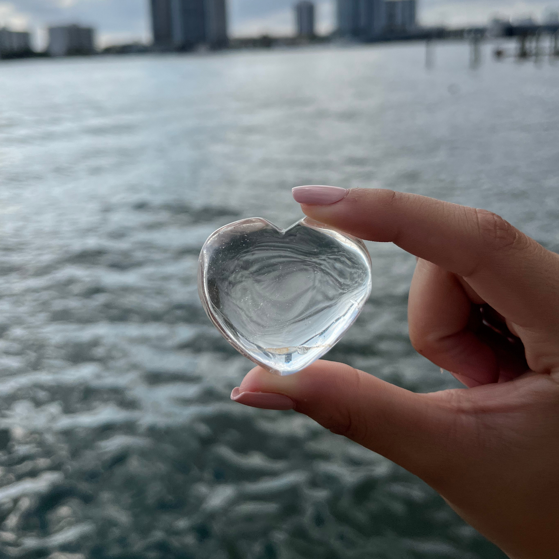 Clear Quartz Heart