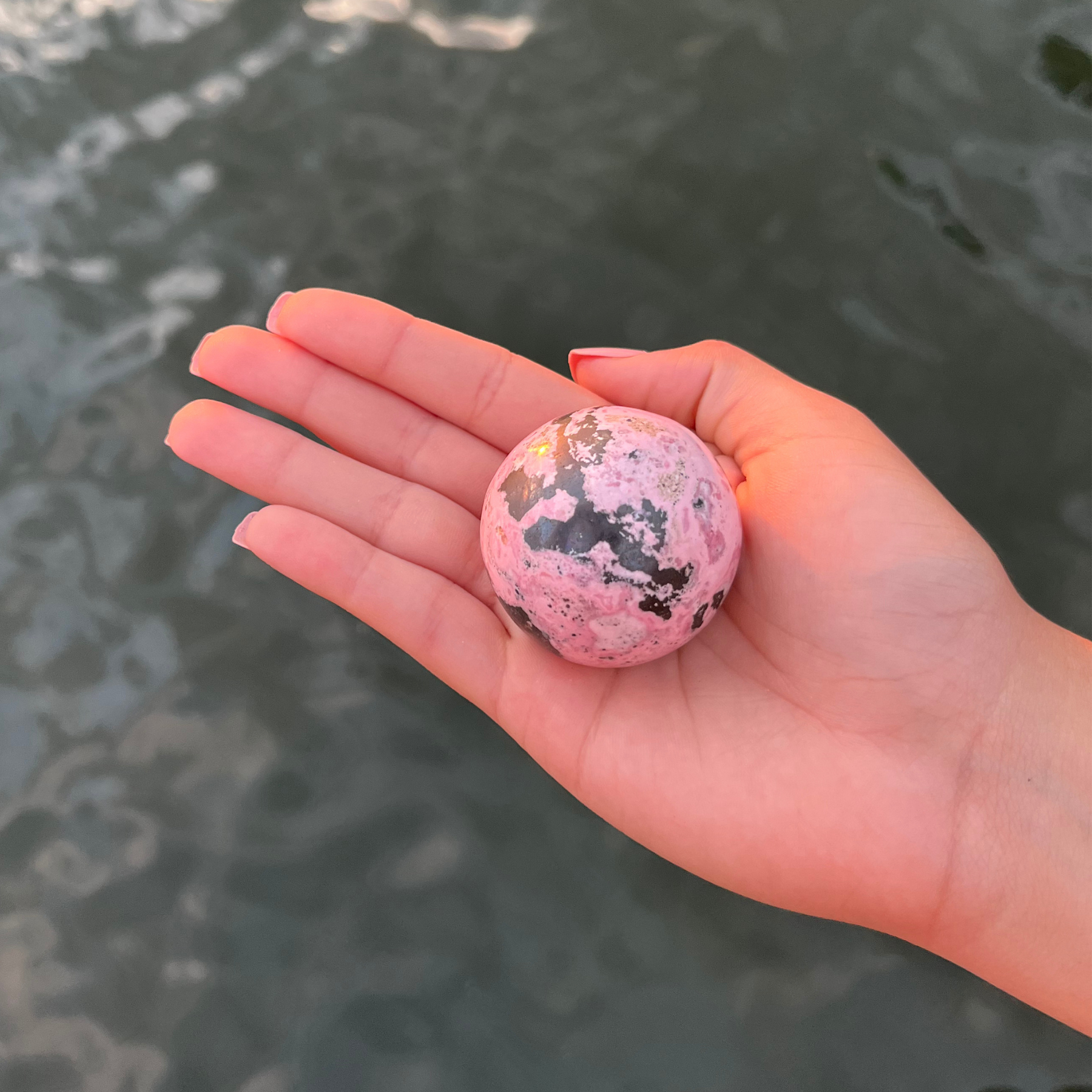 Rhodonite Sphere