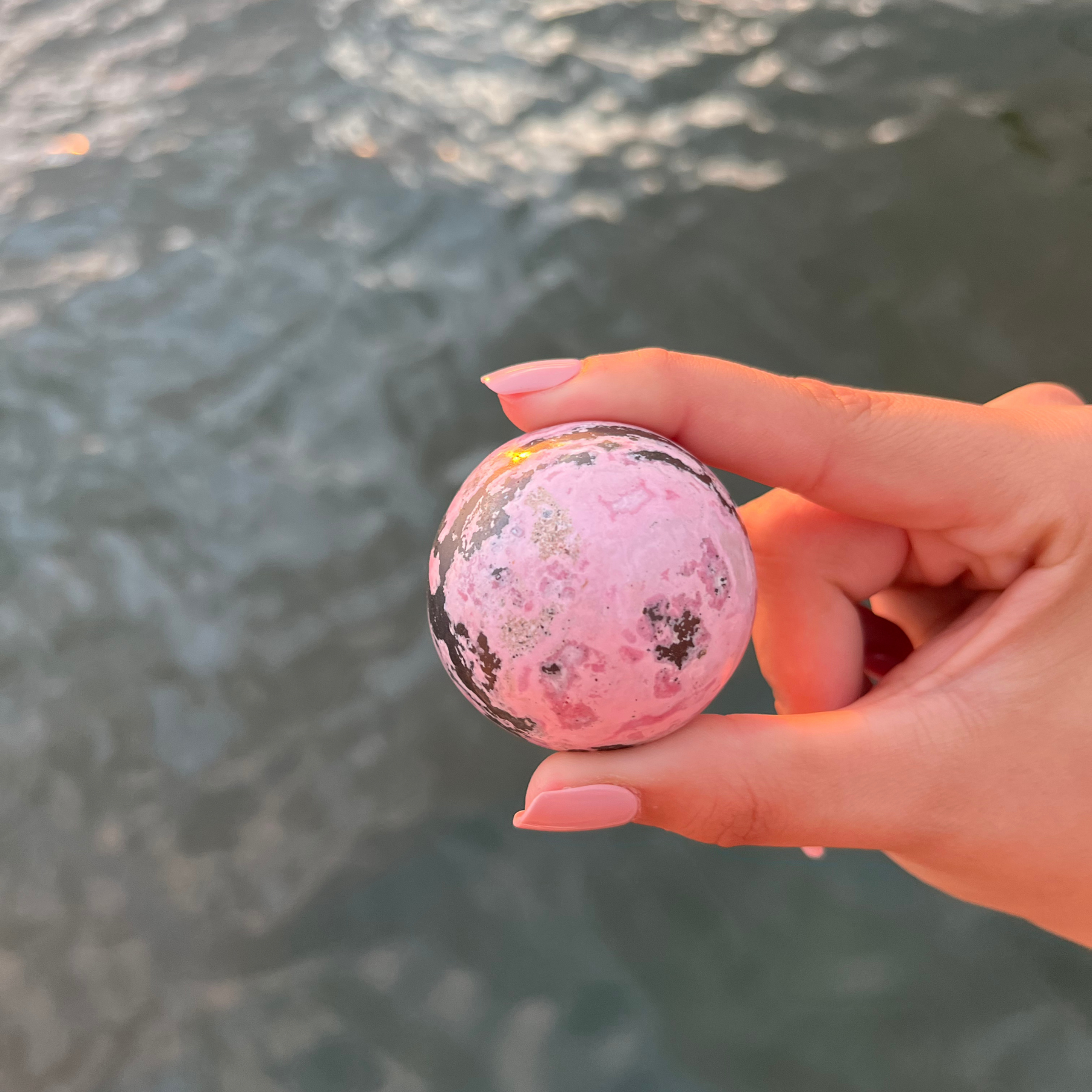 Rhodonite Sphere