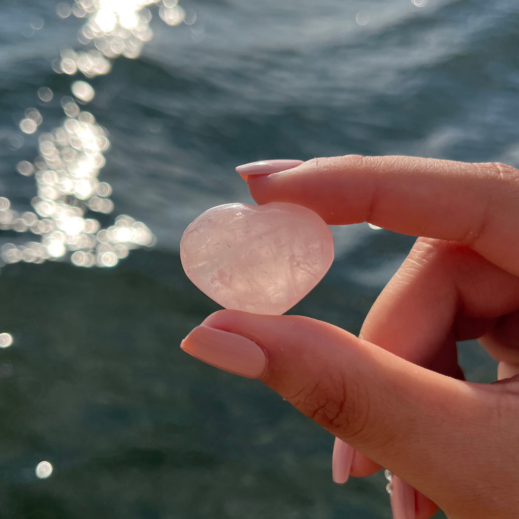 Rose Quartz Heart