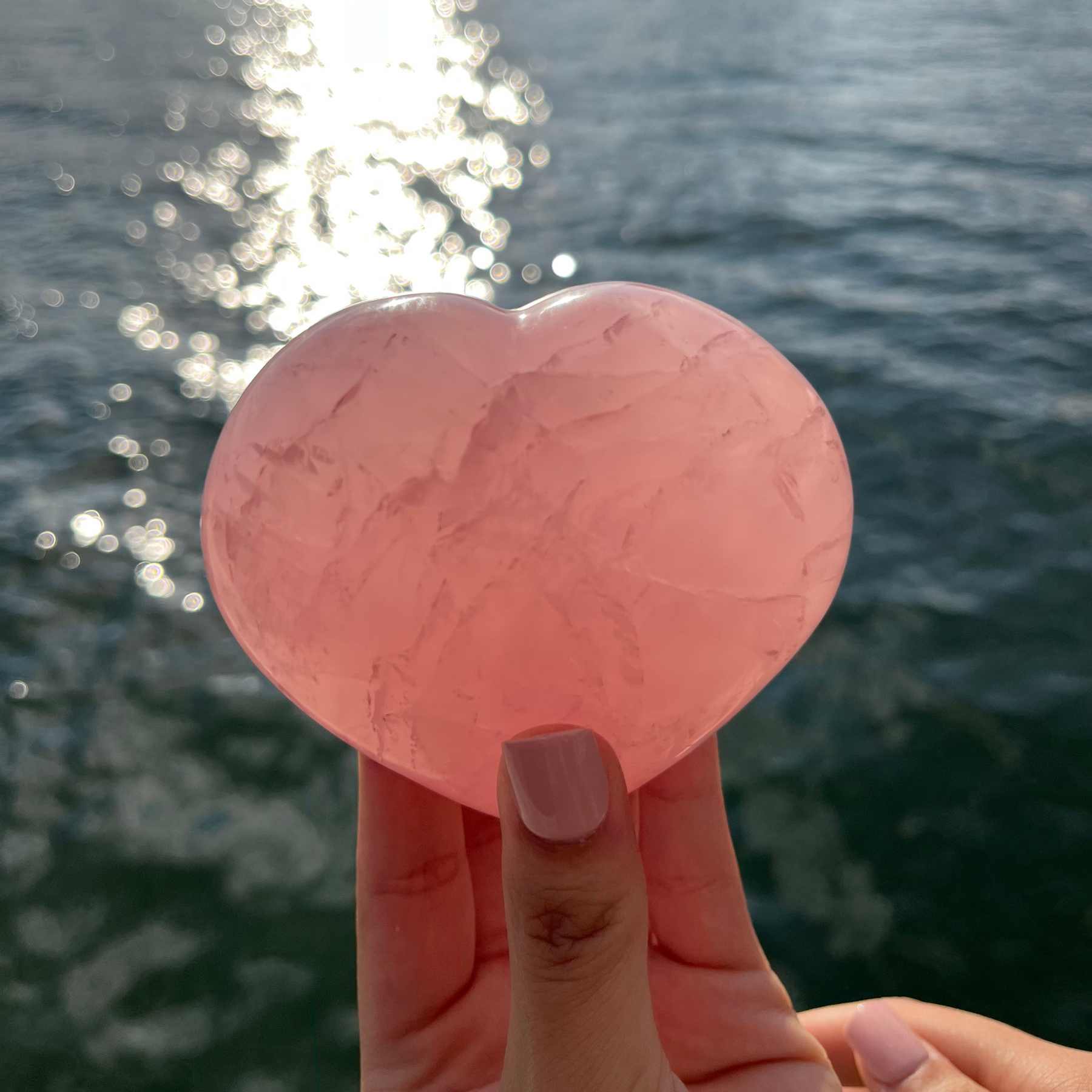 Rose Quartz Heart