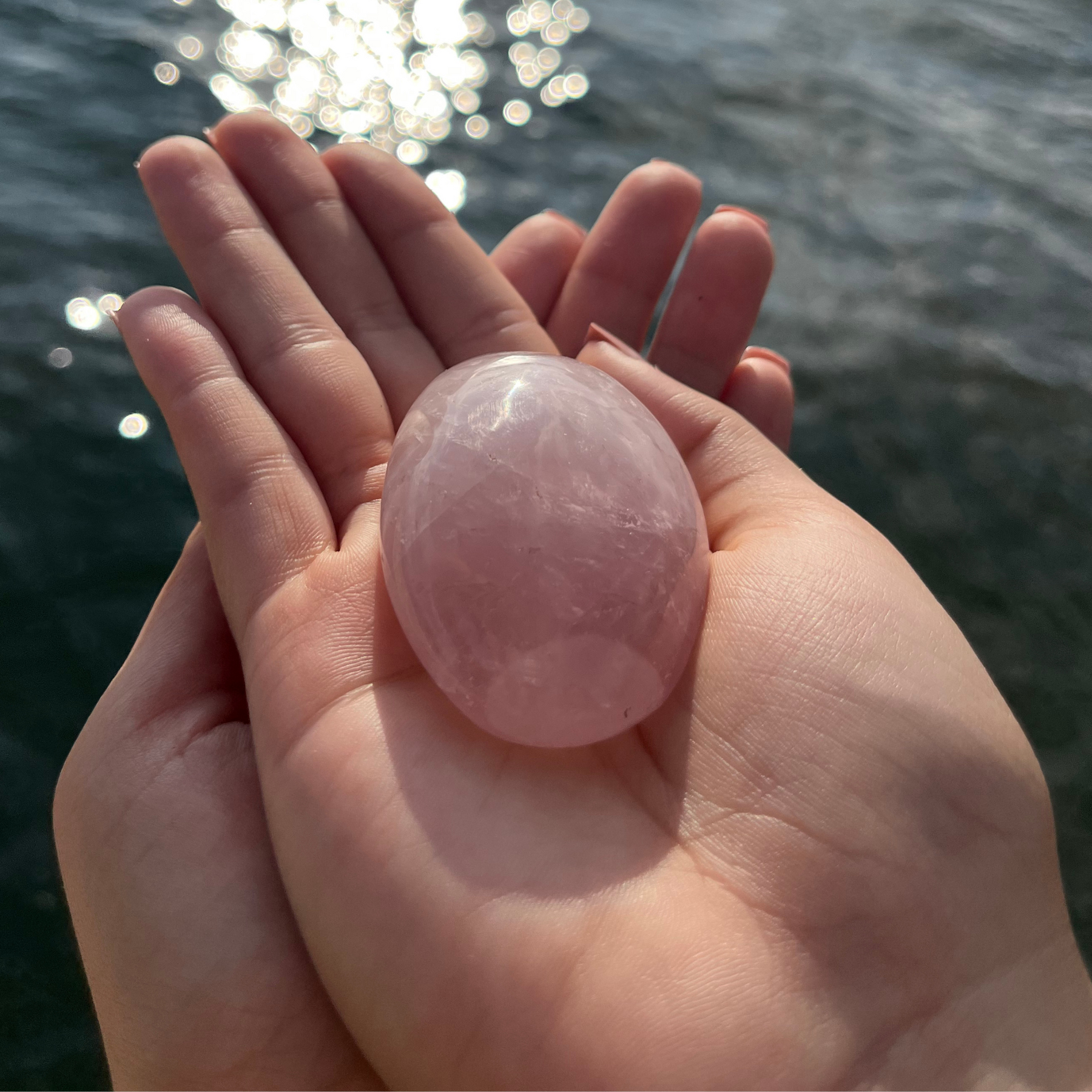 Rose Quartz Palm Stones