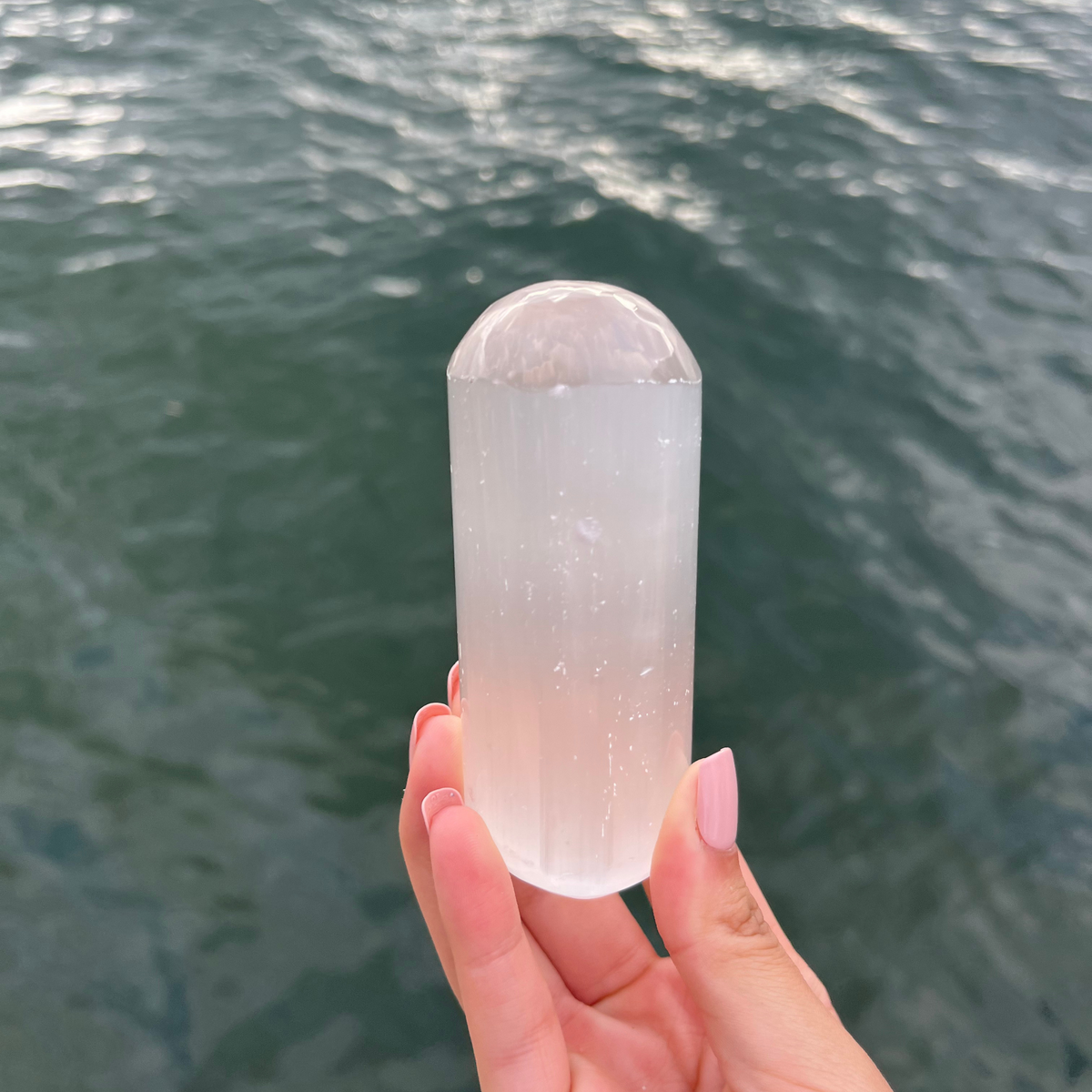 Selenite Harmonizer Cylinder