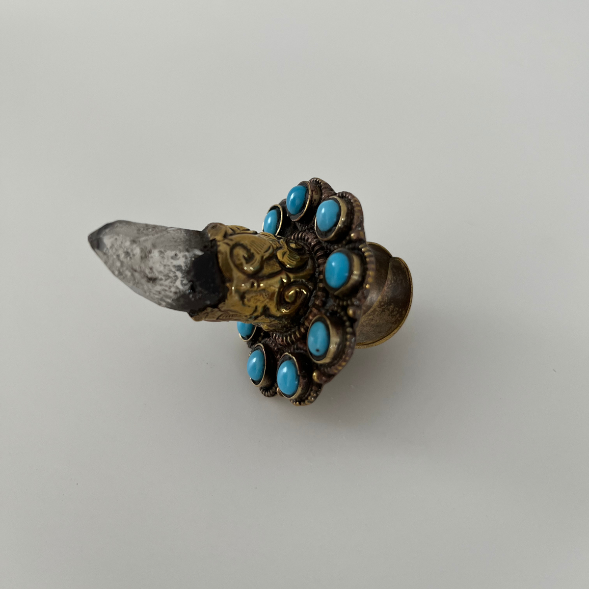 Smokey Quartz Ring - From Tibet