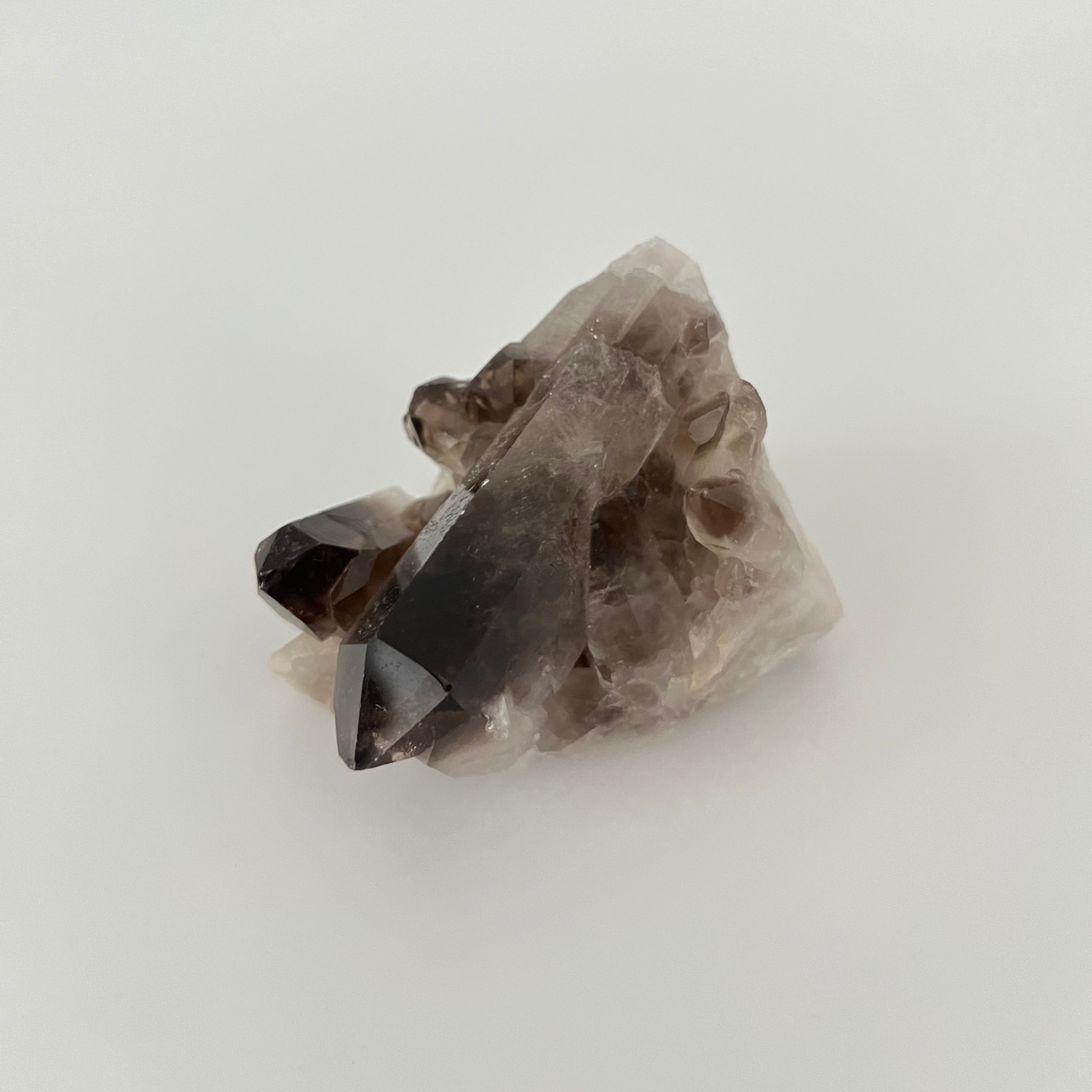 Smoky Quartz on Matrix with Points