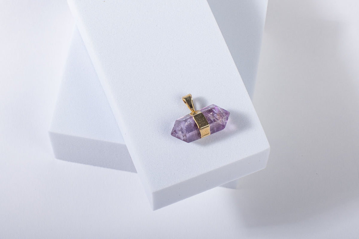 Double Terminated Amethyst Pendant