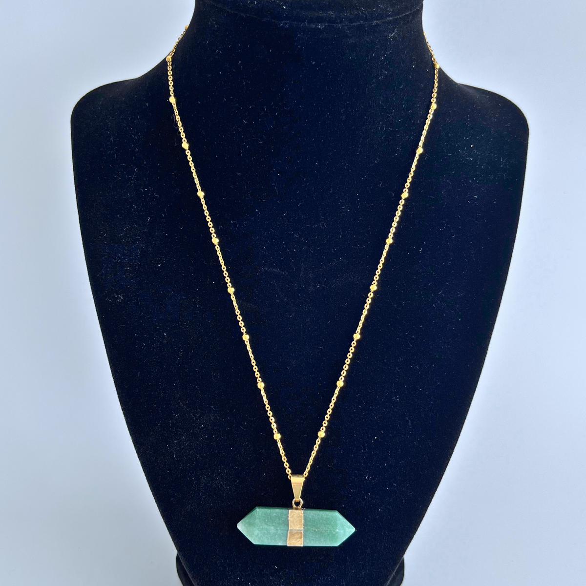 Double Terminated Jade Pendant