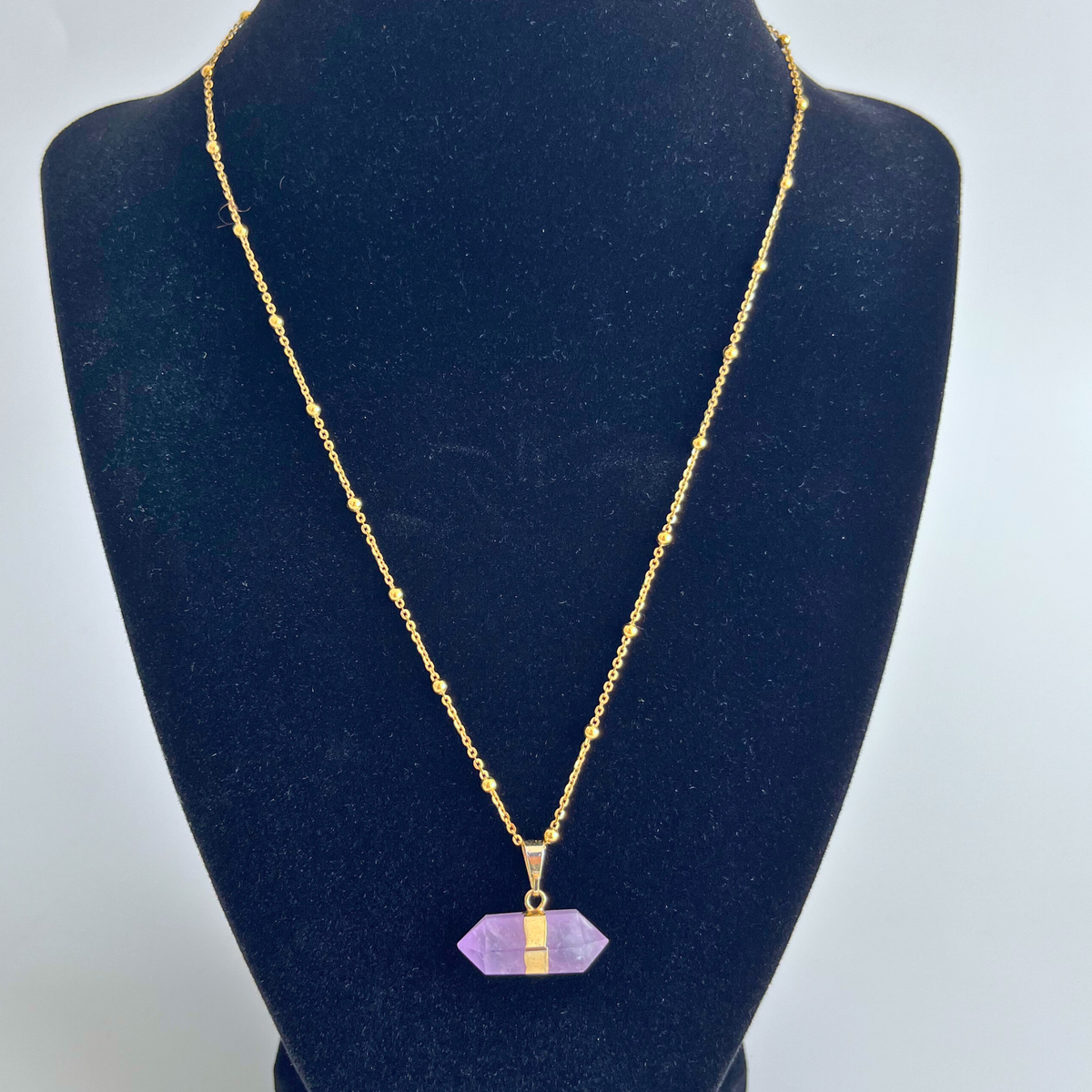 Double Terminated Amethyst Pendant