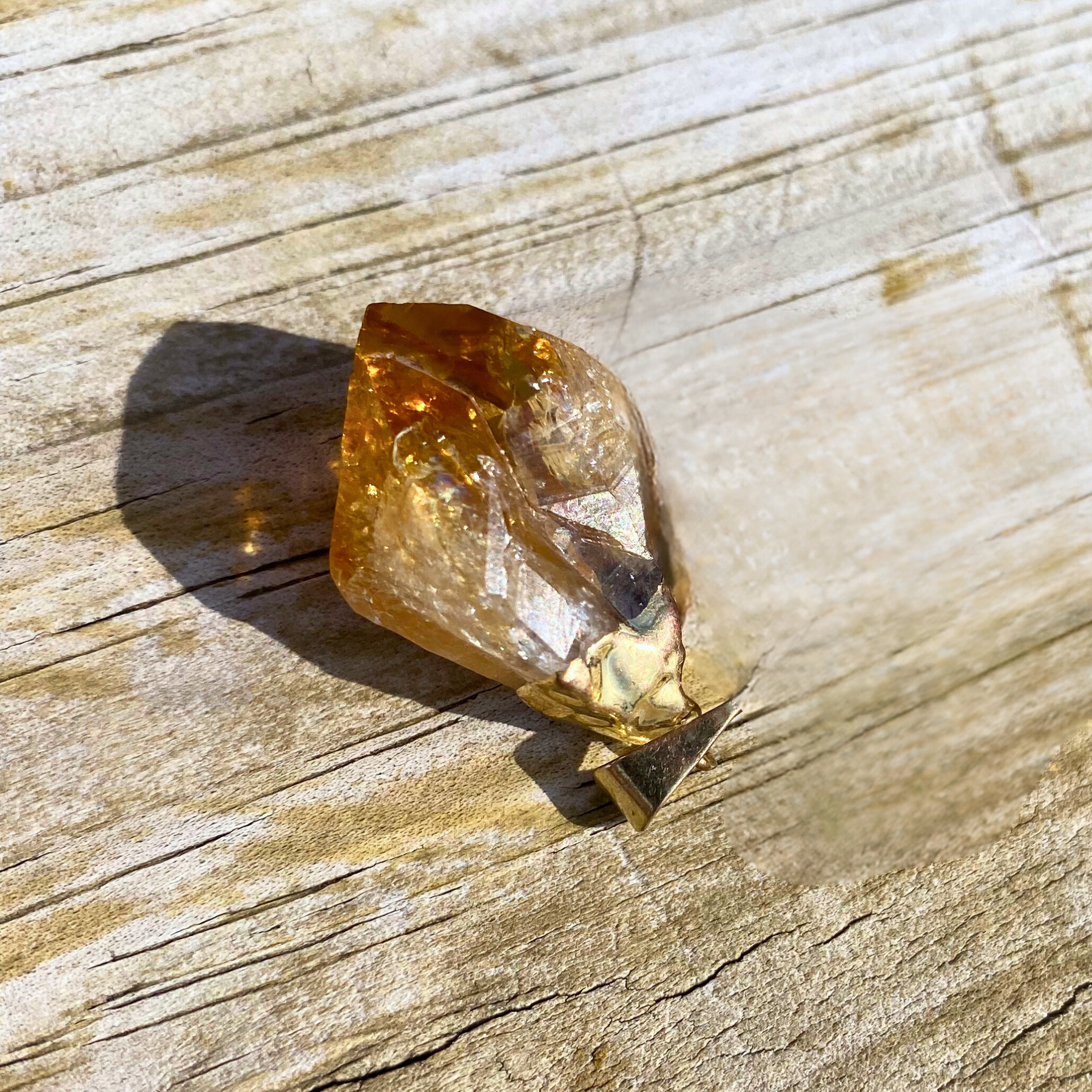 Raw Citrine Pendant