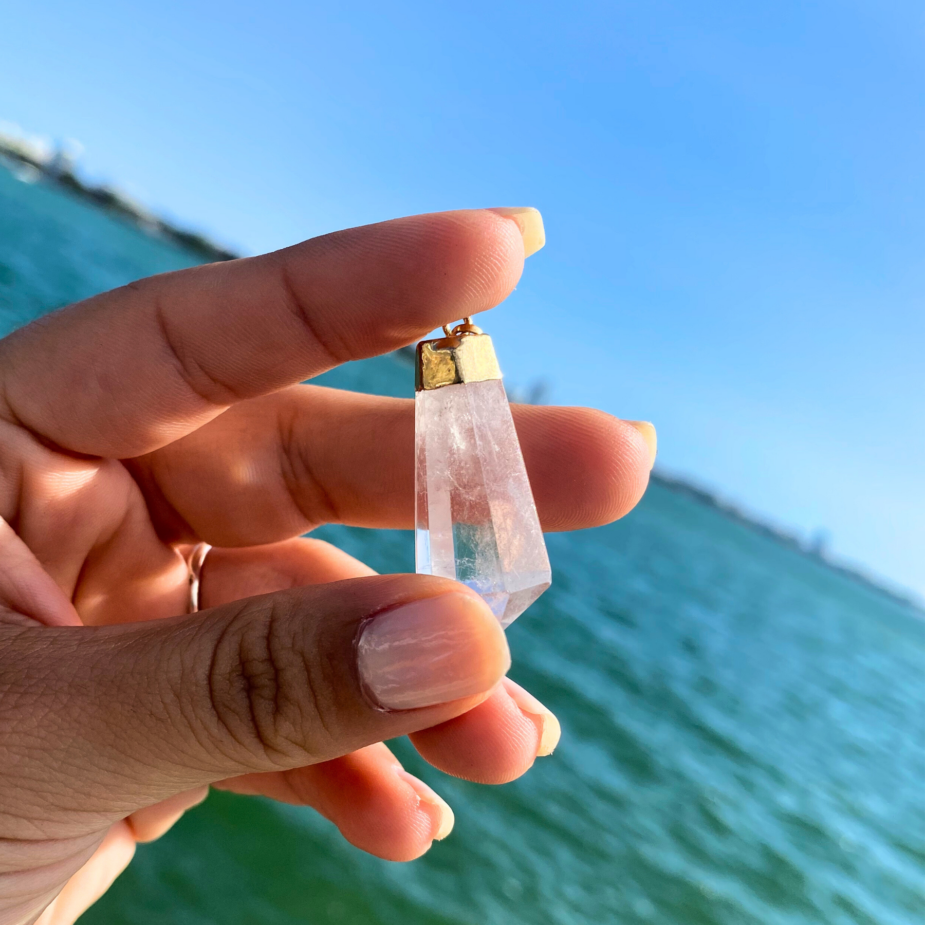 Crystal Drop Pendant