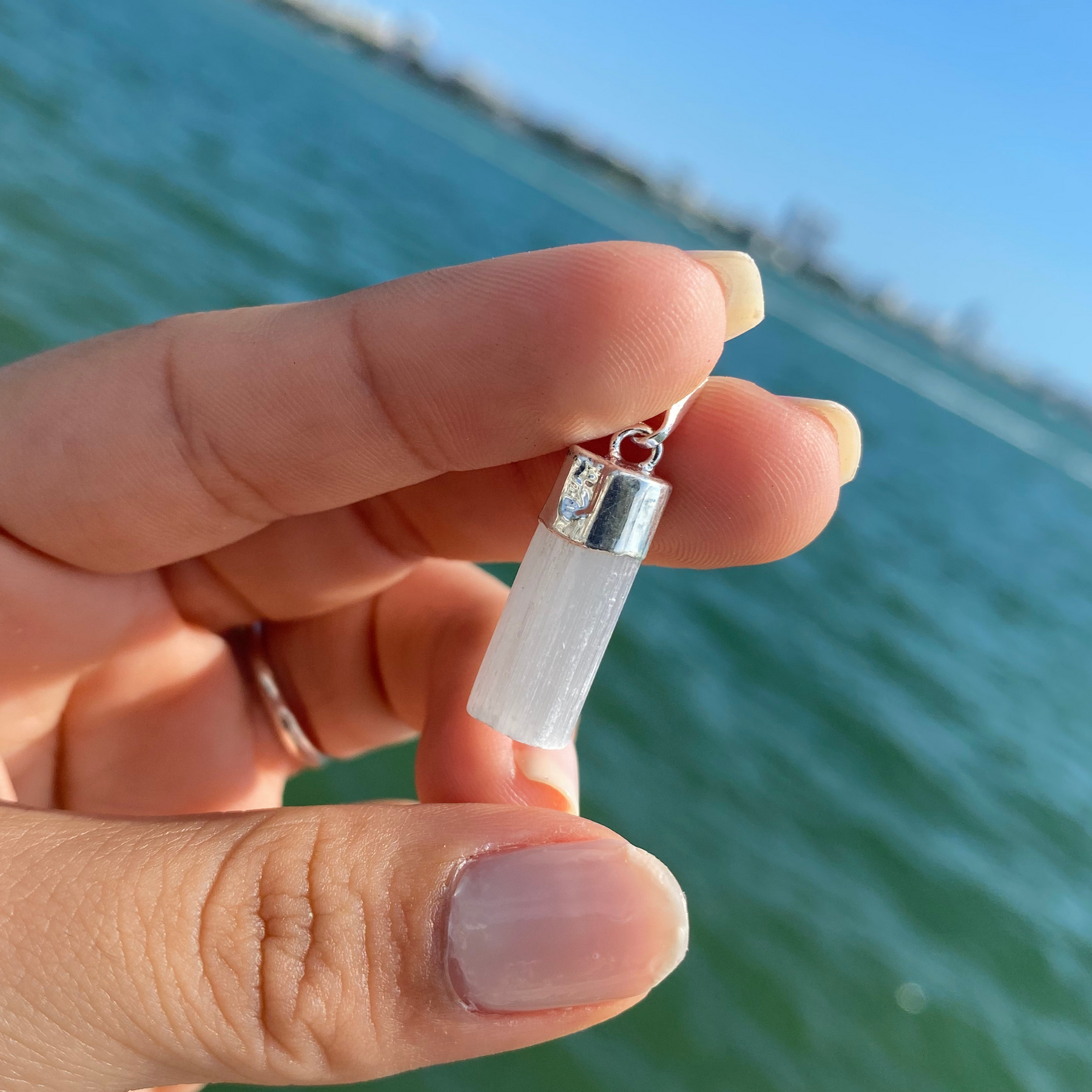 Selenite Pendant