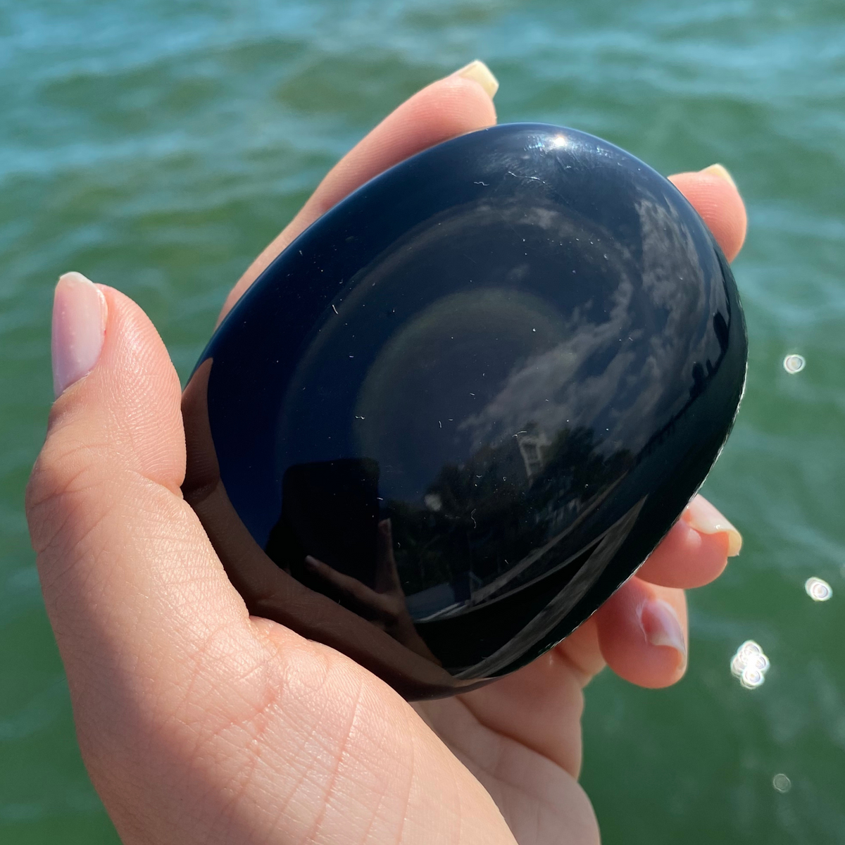 Rainbow Obsidian Palm Stones