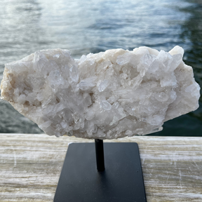 Clear Quartz Cluster on Stand