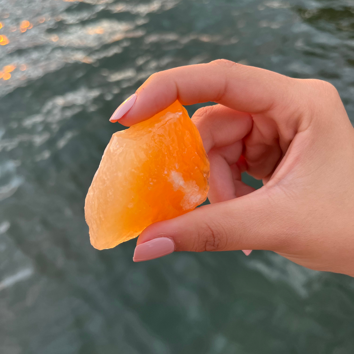 Orange Calcite Crystal