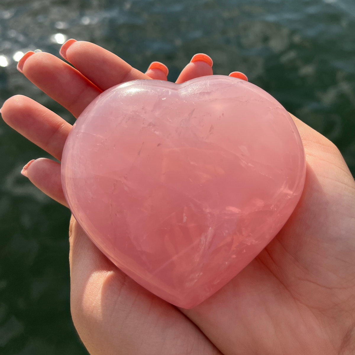 Rose Quartz Heart