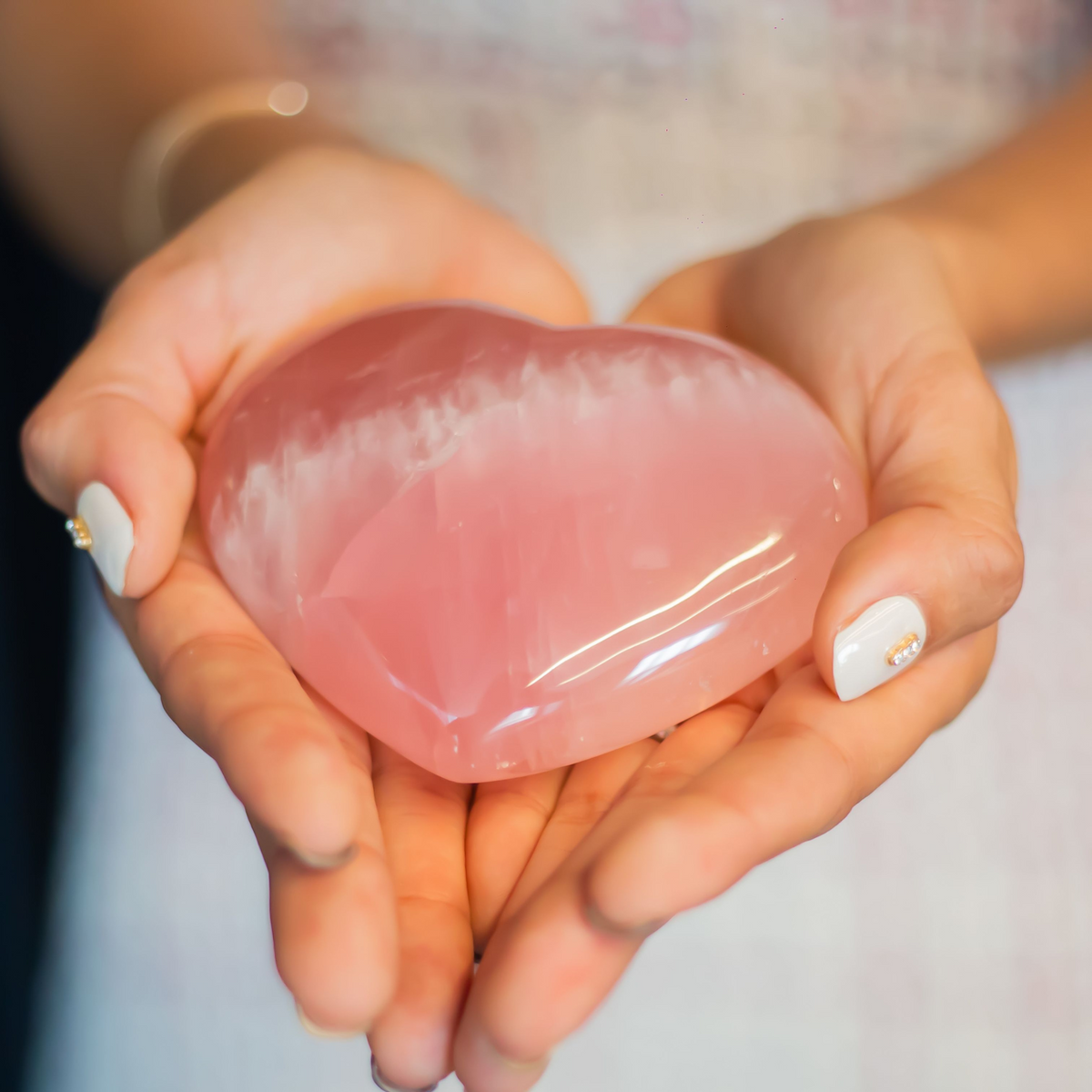 Rose Quartz Heart