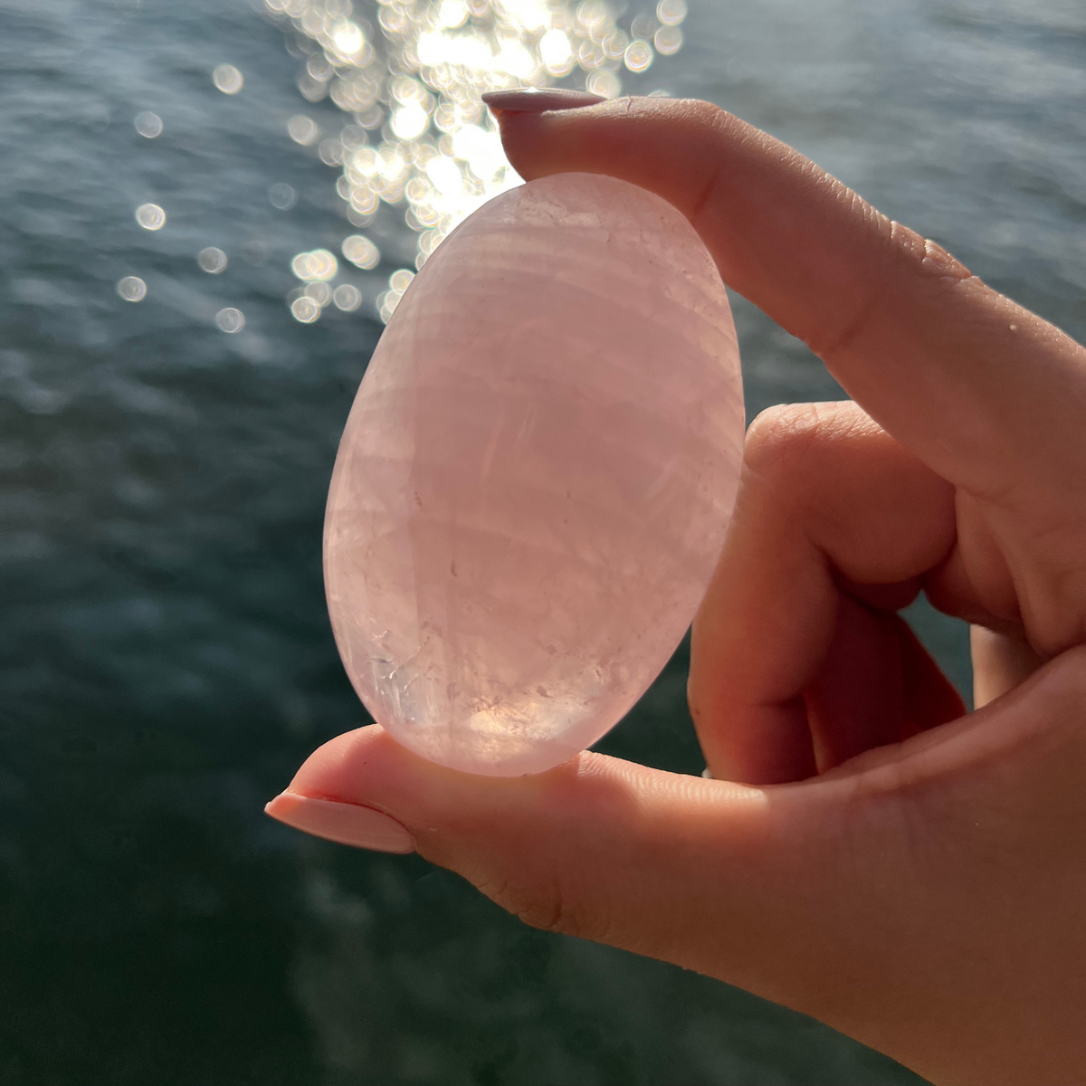 Rose Quartz Palm Stones