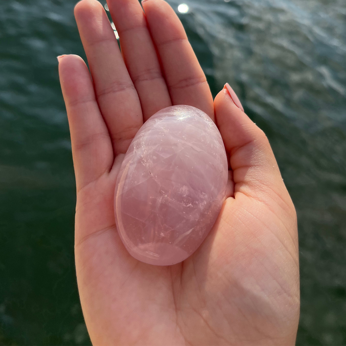 Rose Quartz Palm Stones