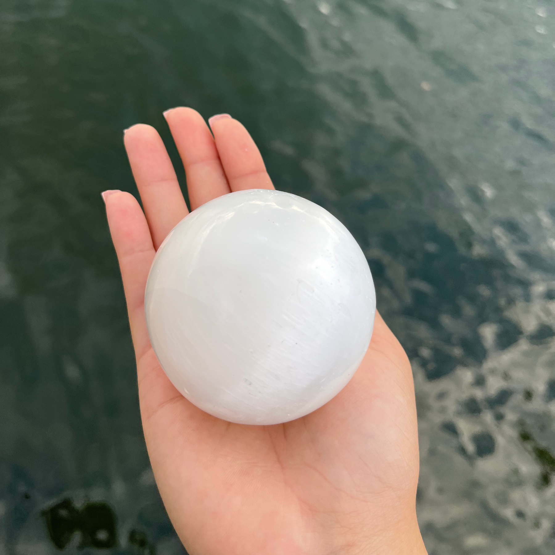 Selenite Sphere - From Morocco