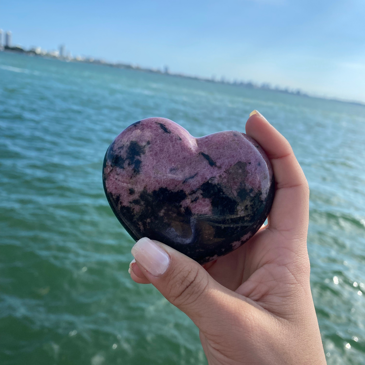 Rhodonite Heart