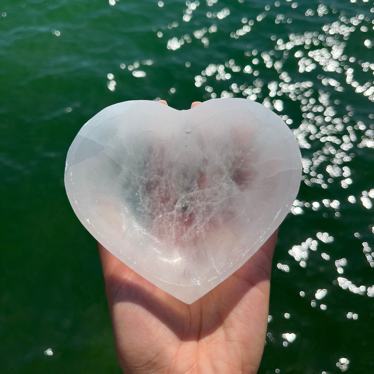 Selenite Heart