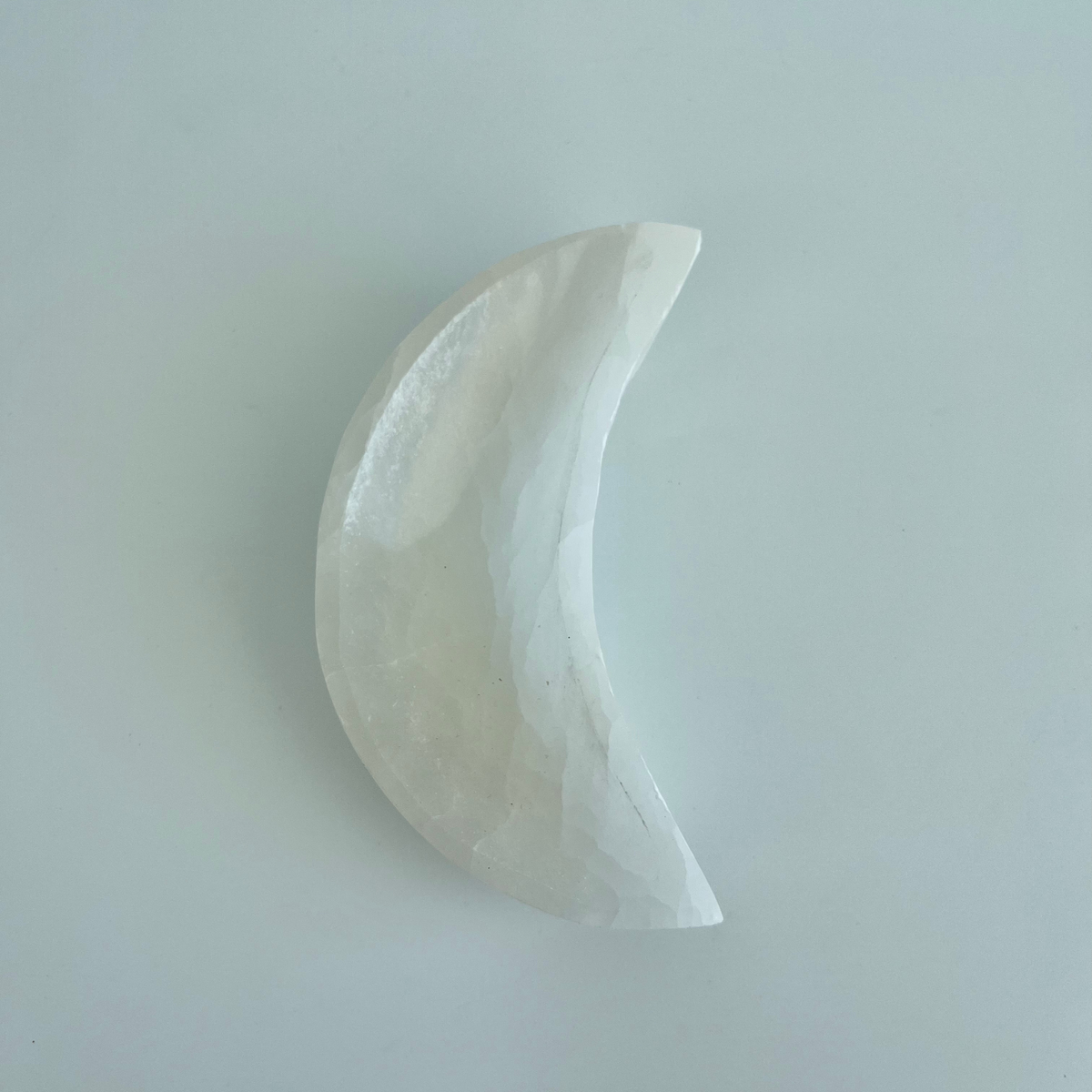 Selenite Moon Bowl