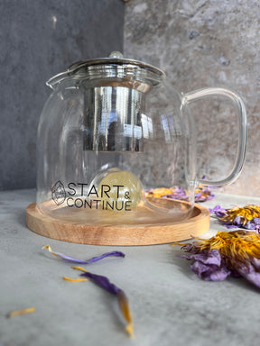 The Pause Gift Box – Crystal Teapot Ritual Set with Sage, Gemstone Straws & Optional Gift Box
