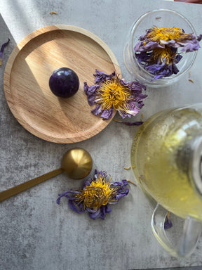 The Pause Gift Box – Crystal Teapot Ritual Set with Sage, Gemstone Straws & Optional Gift Box