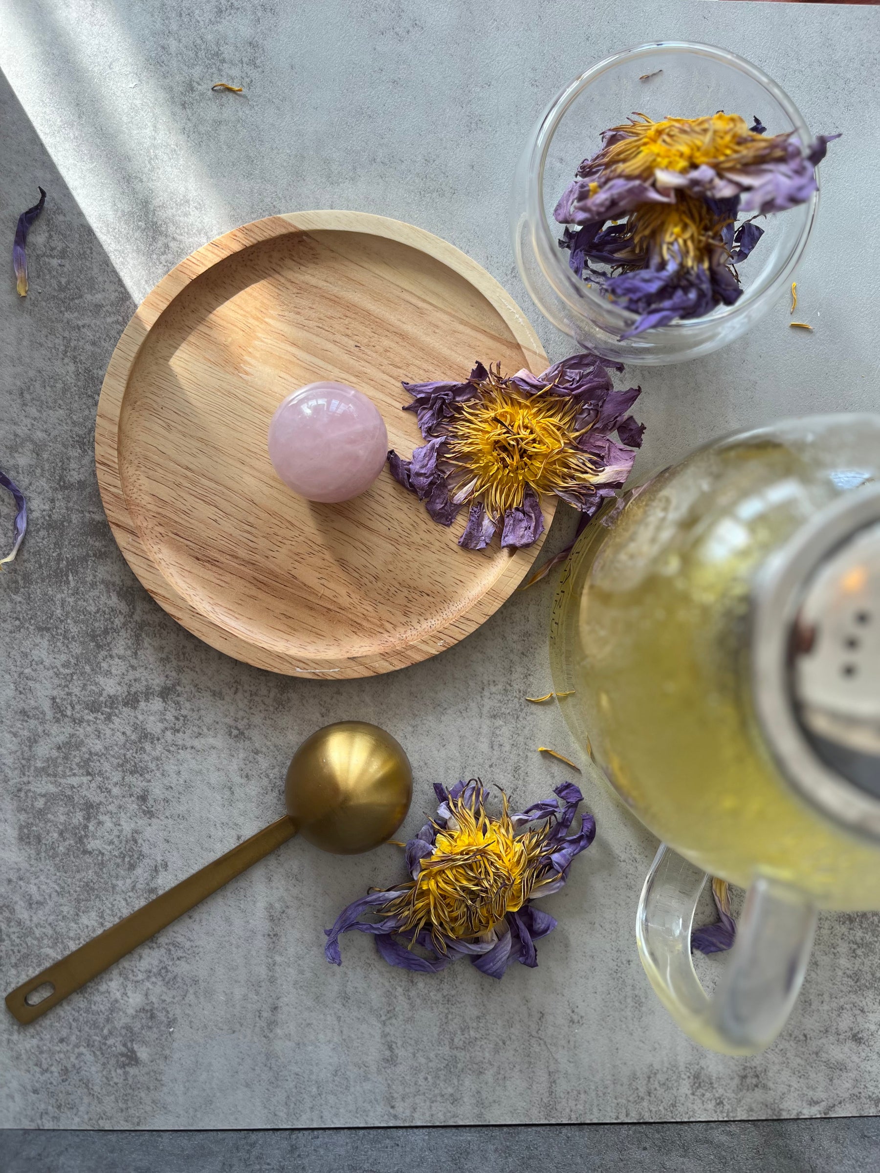 The Pause Gift Box – Crystal Teapot Ritual Set with Sage, Gemstone Straws & Optional Gift Box