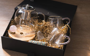 The Pause Gift Box – Crystal Teapot Ritual Set with Sage, Gemstone Straws & Optional Gift Box