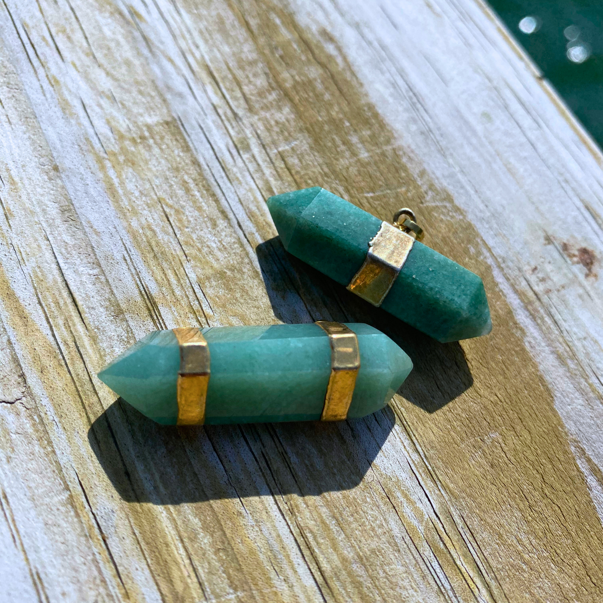 Double Terminated Jade Pendant