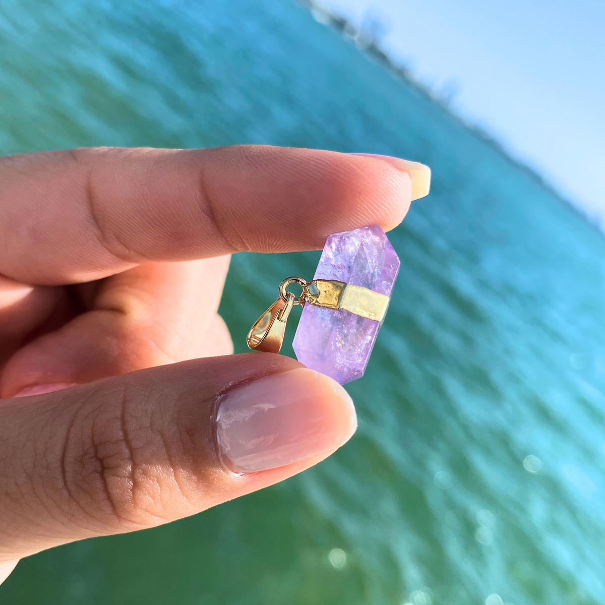 Double Terminated Amethyst Pendant