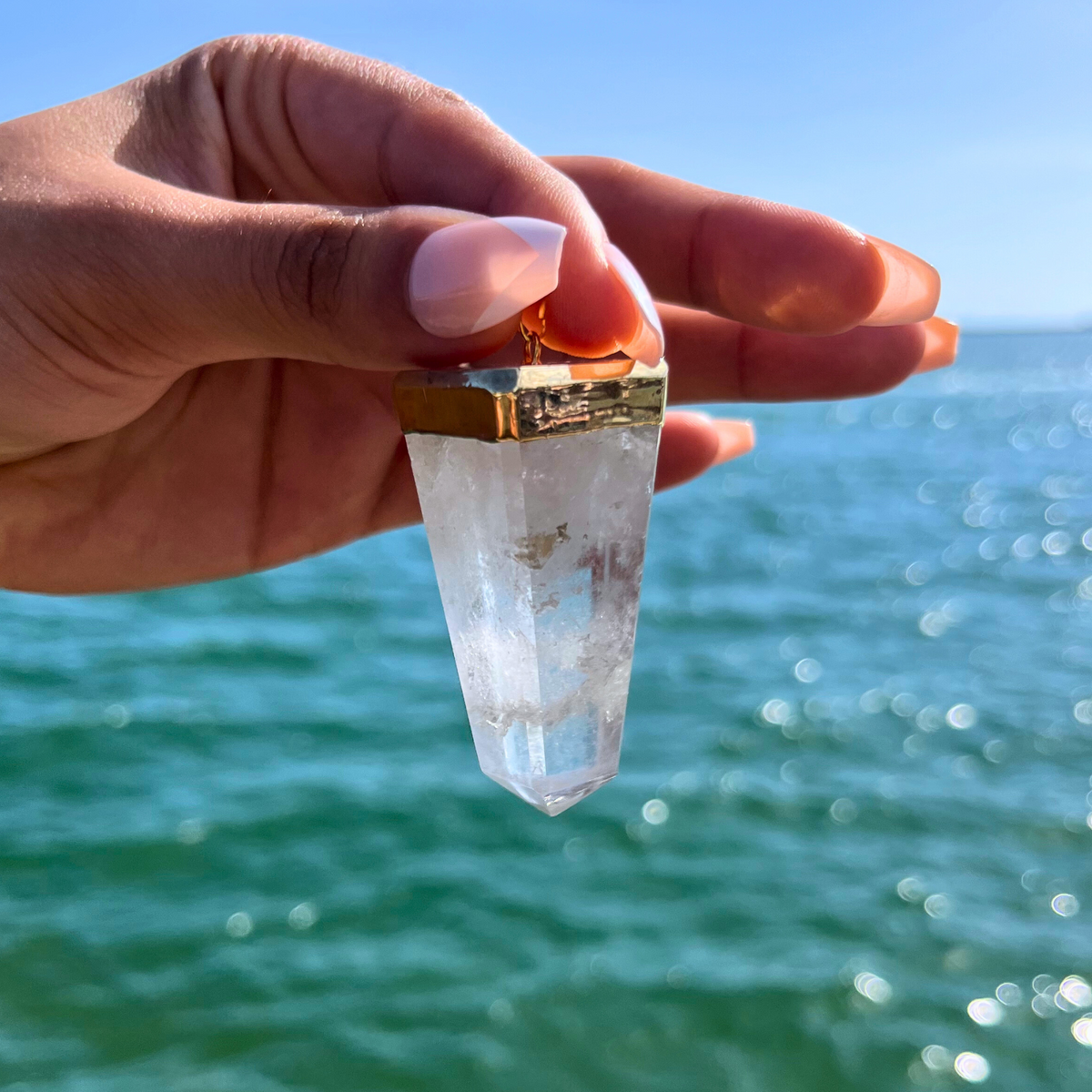 Clear Quartz Point Pendant