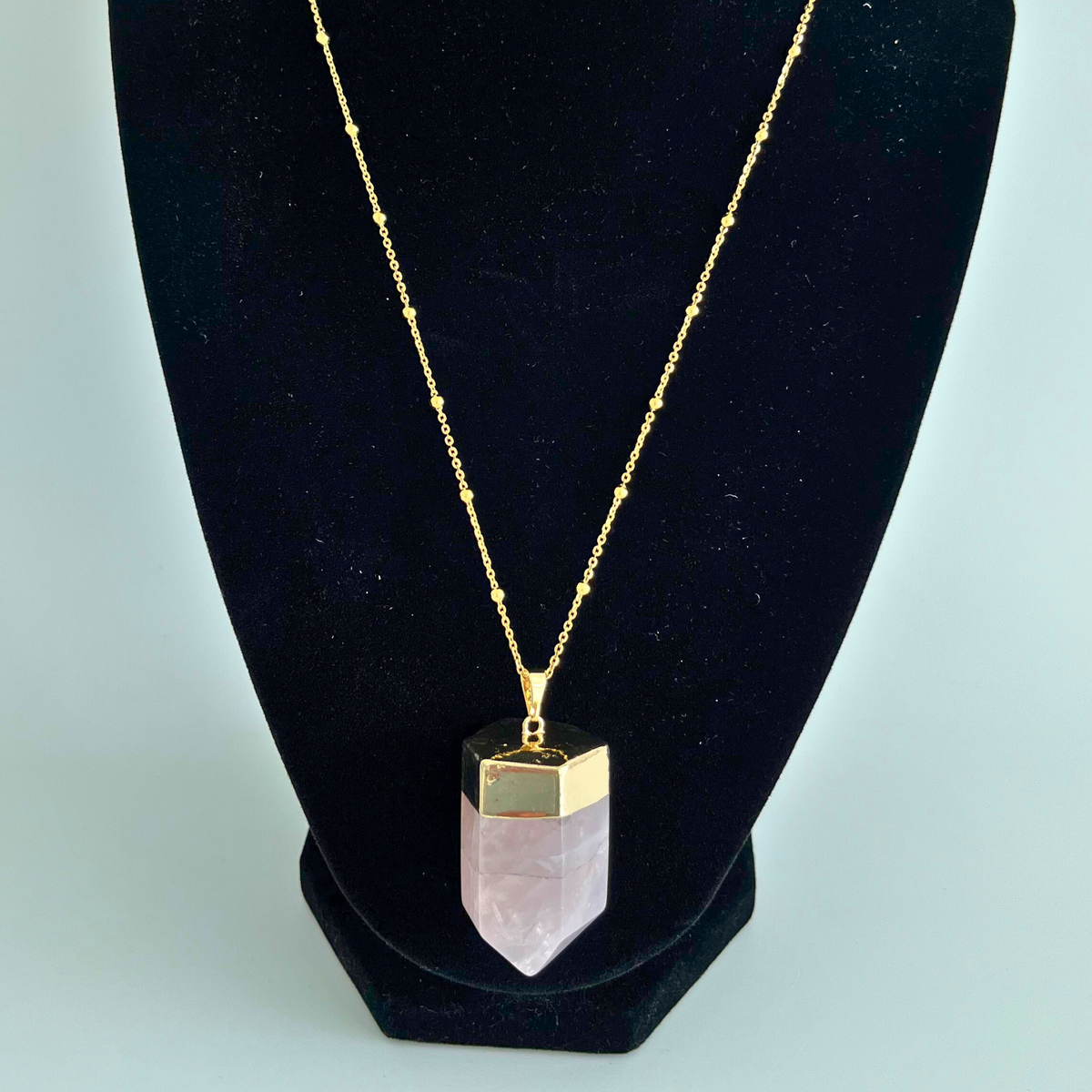 Rose Quartz Mini Point Pendant